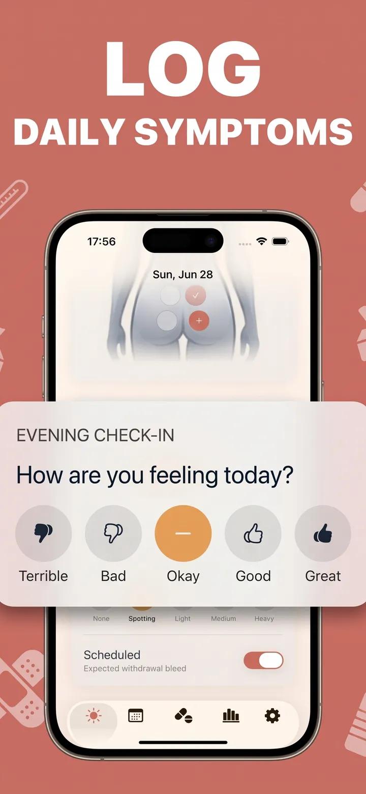 Log Daily Symptoms Screen